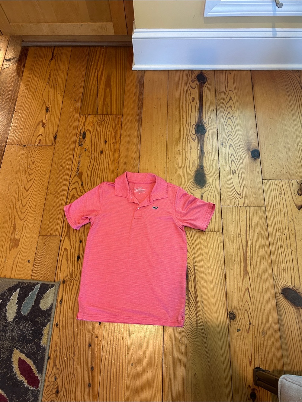 Vineyard Vines Boys Pink Polo Shirt